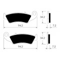 Zavorne plo&scaron;čice P-10744 za APRILIA, BRAKING, Beta, ...