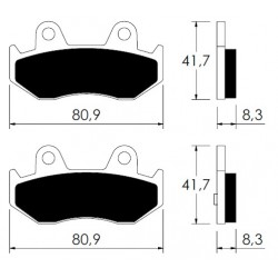 Zavorne plo&scaron;čice P-10793 za KAWASAKI, SUZUKI