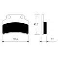 Zavorne plo&scaron;čice P-10750 za CPI, GENERIC, KEEWAY, ...